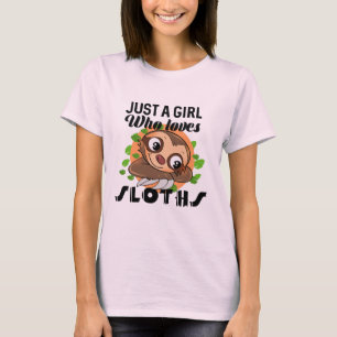 怠惰を愛するちょうど女の子 Tシャツ