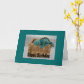 怠惰カッコいいなトカゲ カード (黄色い花)