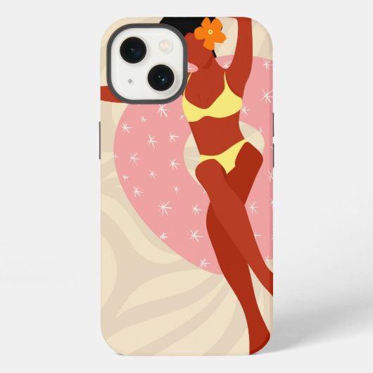 怠惰プールの日 iPhoneケース (裏面)
