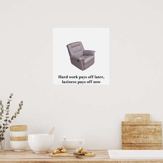 怠惰ポスター ポスター (キッチン)