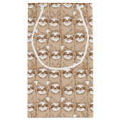 怠惰及びコーヒーパターン スモールペーパーバッグ (裏面)