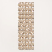 怠惰及びコーヒーパターン ヨガマット (正面)