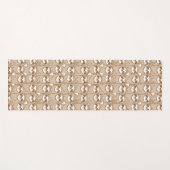 怠惰及びコーヒーパターン ヨガマット (正面(横))