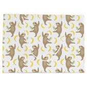 怠惰及びバナナパターン ラージペーパーバッグ (裏面)