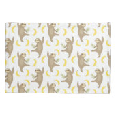 怠惰及びバナナパターン 枕カバー (裏面-左)