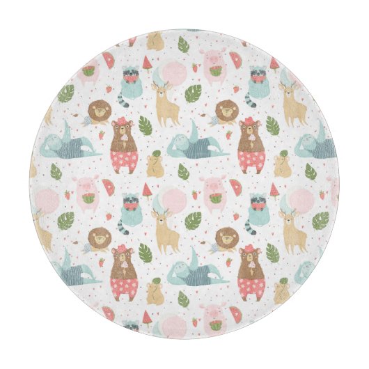 怠惰及び友人パターン カッティングボード (正面)