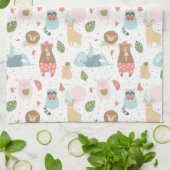 怠惰及び友人パターン キッチンタオル (折り畳み)