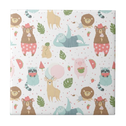 怠惰及び友人パターン タイル (正面)