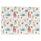 怠惰及び友人パターン ラージペーパーバッグ (裏面)