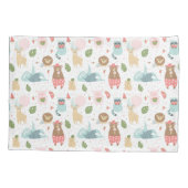 怠惰及び友人パターン 枕カバー (裏面-左)