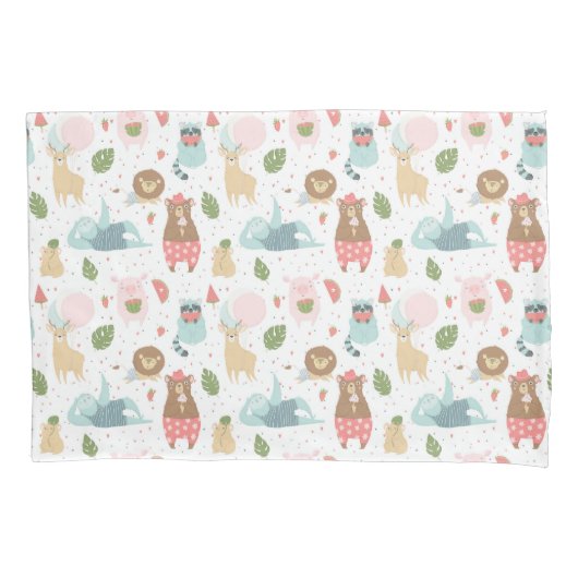 怠惰及び友人パターン 枕カバー (正面左)