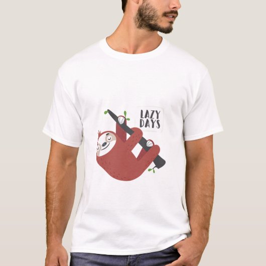怠惰日キュートスロスデザイン Tシャツ (正面)