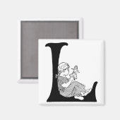 怠惰日文字'L' – マグネット (正面/裏面)