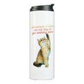 怠惰猫好きおもしろいかわいい猫 タンブラー (回転左)