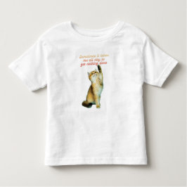 怠惰猫好きおもしろいかわいい猫 トドラーTシャツ