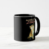 怠惰猫好きおもしろいかわいい猫 マグカップ (正面右)