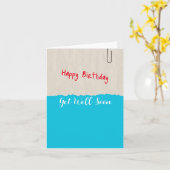 怠惰誕生日カード カード (黄色い花)