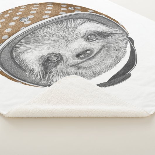 怠惰|のオートバイのヘルメットのポートレート シェルパブランケット (3/4)