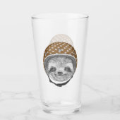 怠惰|のオートバイのヘルメットのポートレート タンブラーグラス (正面)