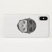 怠惰|のヴィンテージのヘルメットのポートレート Case-Mate iPhoneケース (裏面(横))
