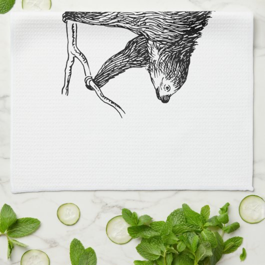 怠惰 キッチンタオル (折り畳み)