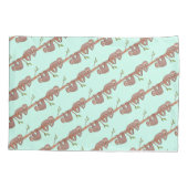 怠惰&スリーピーキュートスロッスデザイン,リバーシブル 枕カバー (裏面-左)