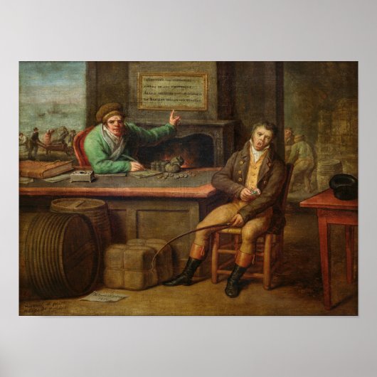 怠惰， 1818 ポスター (正面)