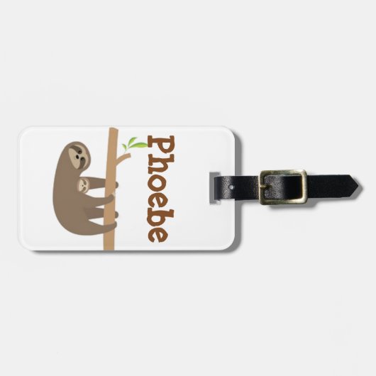 怠惰Personnalised ラゲッジタグ (正面横)