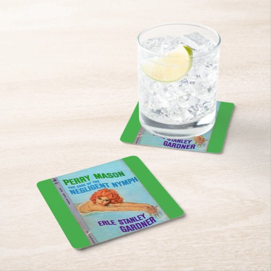 怠慢なニンフの表紙のペリーの石大工の例 スクエアペーパーコースター (インサイチュ)