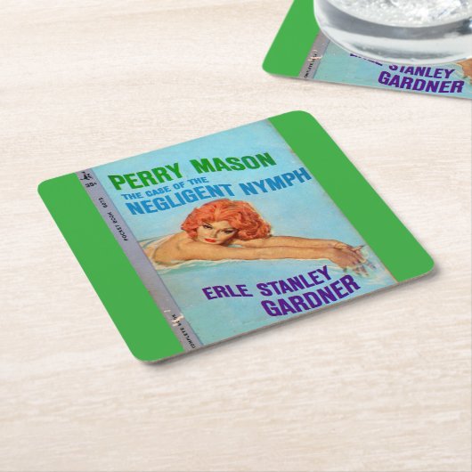 怠慢なニンフの表紙のペリーの石大工の例 スクエアペーパーコースター (アングル)