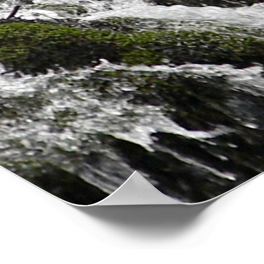 急いでいる水…... ポスター (角)