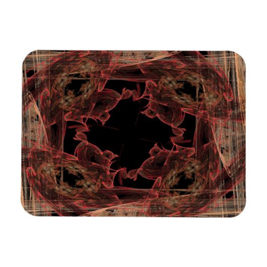 急いでいる赤 マグネット (横)