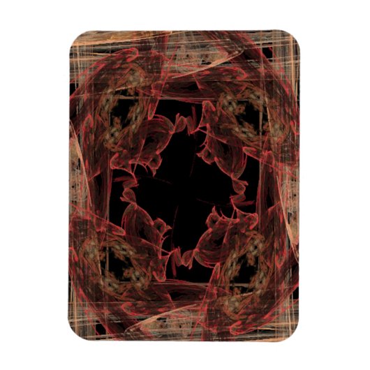 急いでいる赤 マグネット (縦)