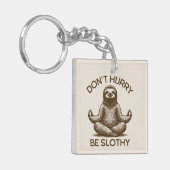 急いではいけないスロシーな生活アドバイス平和なスロース キーホルダー (正面左)