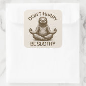 急いではいけないスロシーな生活アドバイス平和なスロース スクエアシール (バッグ)