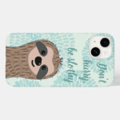 急いではいけないスロシー可愛いスロース引用文 Case-Mate iPhoneケース (裏面 (横))