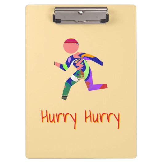 急いでクリーム クリップボード (正面)
