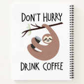 急いでコーヒーを飲まないで ノートブック (裏面)