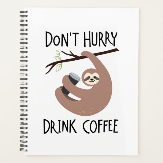 急いでコーヒーを飲まないで プランナー手帳 (正面)