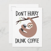 急いでコーヒーを飲むな ポストカード (正面/裏面)