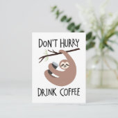 急いでコーヒーを飲むな ポストカード (スタンド正面)