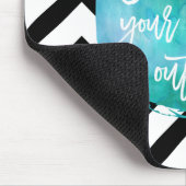 急いでハートを出す | アクアウォーターカラー マウスパッド (コーナー)