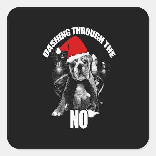 急いでピットブルno スクエアシール (正面)