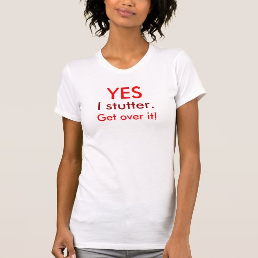 急いで乗り越える Tシャツ (正面)