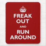 急いで出走のまわりにる マウスパッド<br><div class="desc">Keep Calm and Carry Onおもしろいパロディ。クリックカスタマイズは背景をクリック「編集」して任意の色に変更！</div>