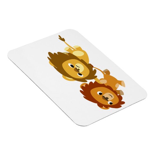 急いで動く柔軟なマグネットでかわいい漫画のライオン マグネット (右側)