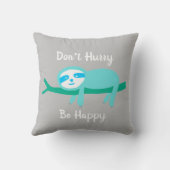 急いで幸せになるな怠け者 クッション (裏面)