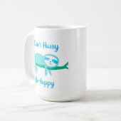 急いで幸せになるな怠け者 コーヒーマグカップ (正面左)