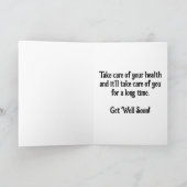 「急いで待て」お見舞いカード カード (内部)