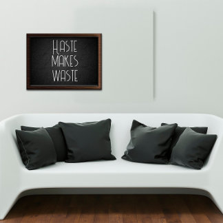 急いで無駄な知恵のことわざポスター ポスター